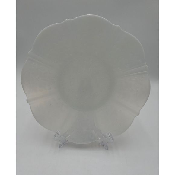 MacBeth Evans American Sweetheart 10.5" Service Plate Vintage Glass Plate - Picture 1 of 4